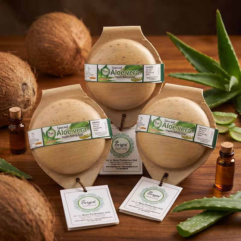 Aloevera Handmade Organic Ayurvedic Soap Herbal Bath Bar