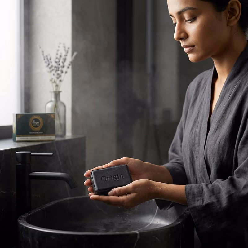 Charcoal Handmade Organic Ayurvedic Soap 100g Charcoal Bath Bar