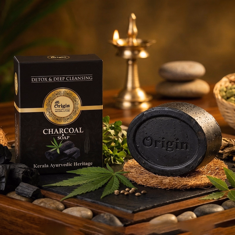 Charcoal Handmade Organic Ayurvedic Soap 125g Charcoal Bath Bar