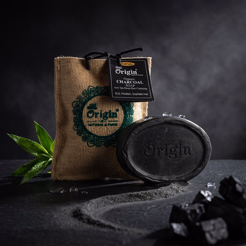 Charcoal Handmade Organic Ayurvedic Soap 150g Charcoal Bath Bar