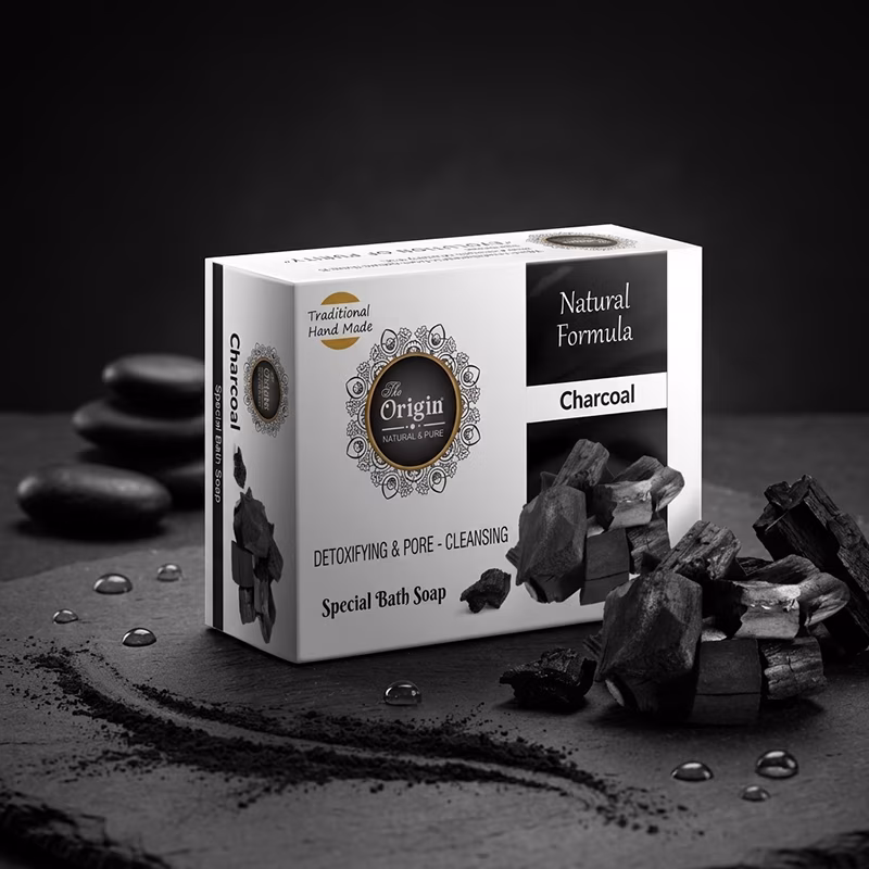 Charcoal Soap Handmade Organic Ayurvedic Soap 75g Charcoal Bath Bar