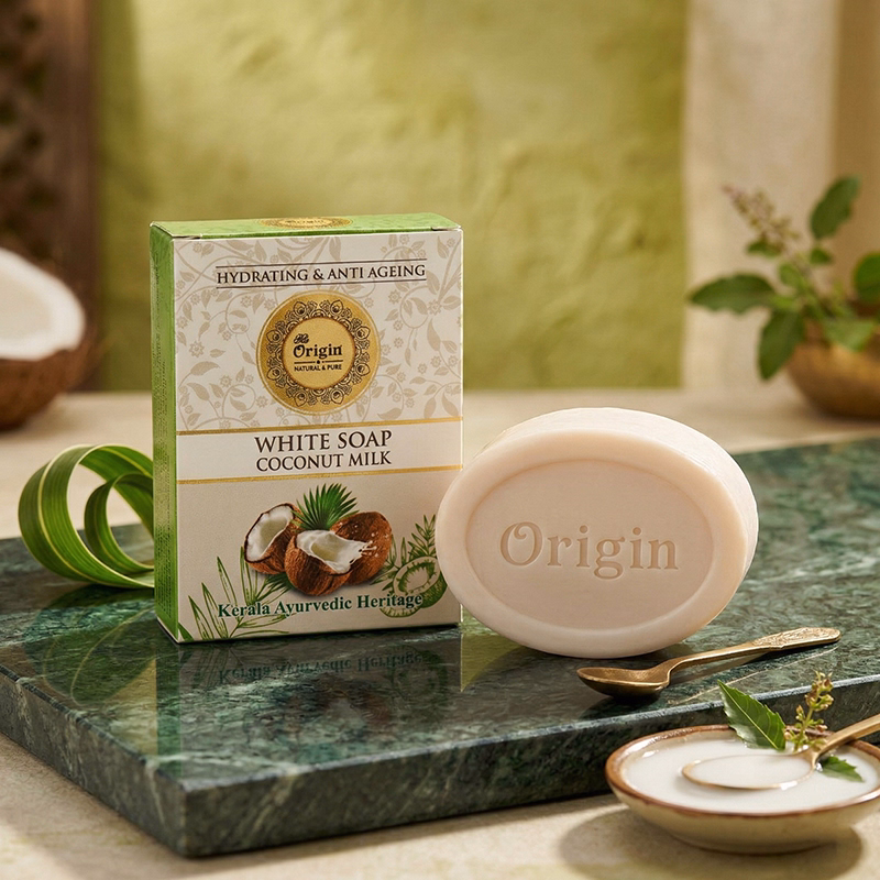 Coconut Milk Handmade Organic Ayurvedic Soap 125g Herbal Bath Bar