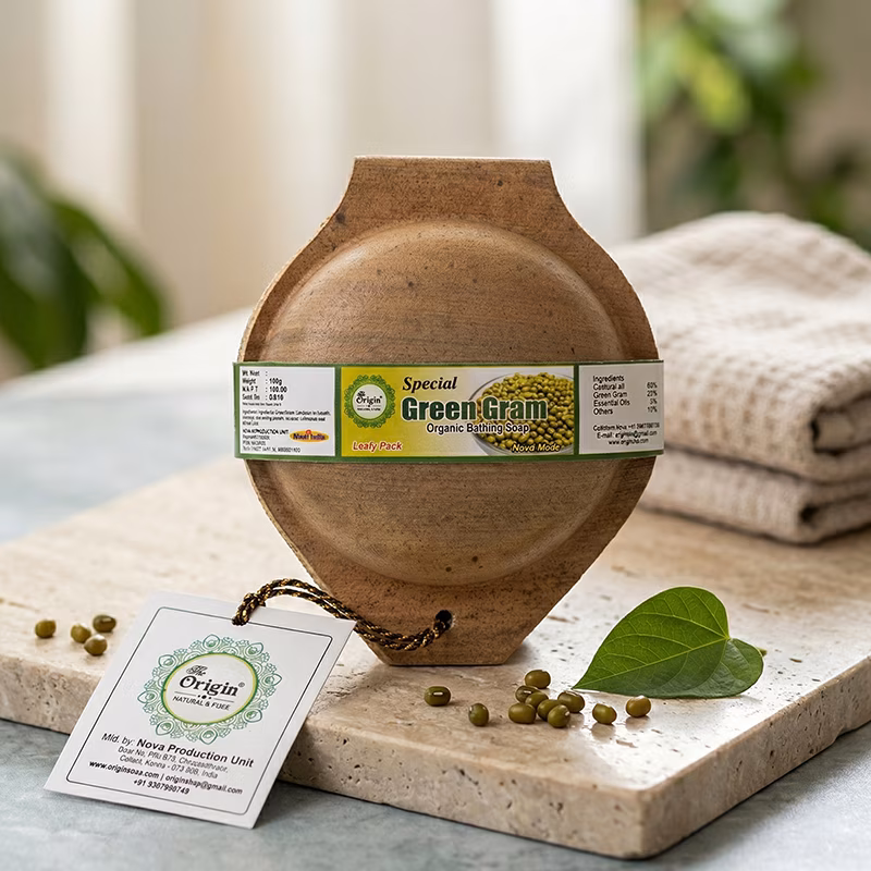Green Gram Handmade Organic Ayurvedic Soap Herbal Bath Bar