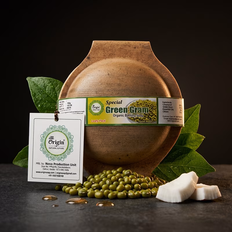 Green Gram Handmade Organic Ayurvedic Soap Herbal Bath Bar
