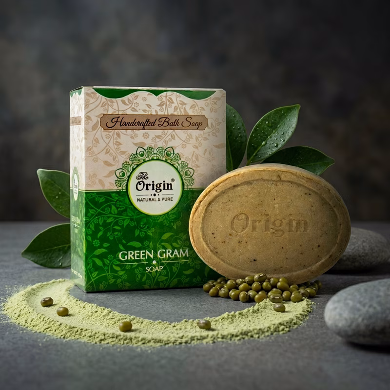 Green Gram Handmade Organic Ayurvedic Soap 125g Natural Bath Bar