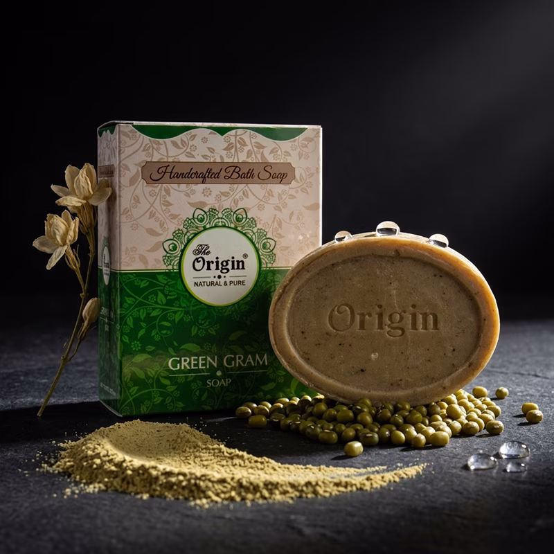 Green Gram Handmade Organic Ayurvedic Soap 125g Natural Bath Bar