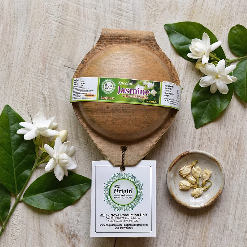 Jasmine Handmade Organic Ayurvedic Soap 100g Herbal Bath Bar
