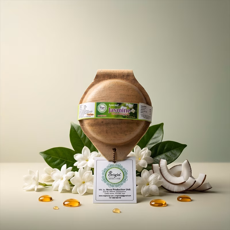 Jasmine Handmade Organic Ayurvedic Soap 100g Herbal Bath Bar