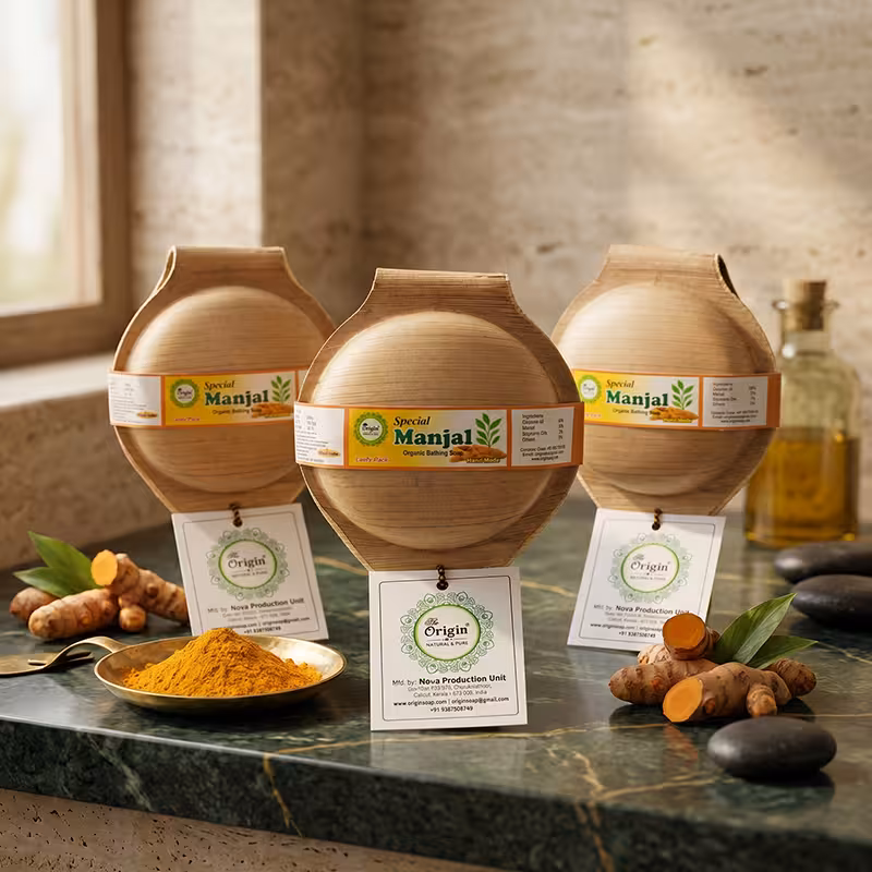 Manjal Handmade Organic Ayurvedic Soap Herbal Bath Bar