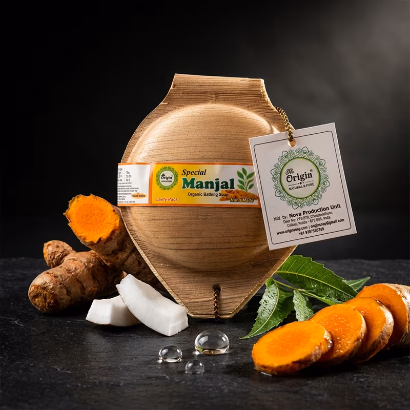 Manjal Handmade Organic Ayurvedic Soap Herbal Bath Bar
