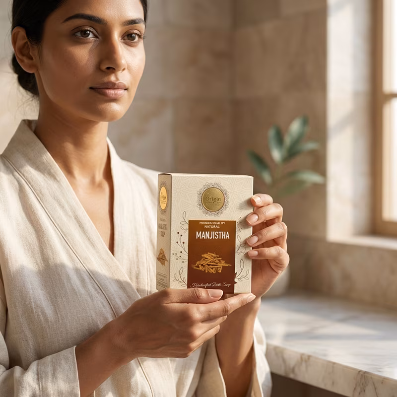 Manjistha Handmade Organic Ayurvedic Soap 125g Herbal Bath Bar