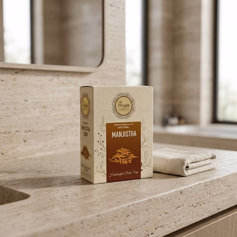 Manjistha Handmade Organic Ayurvedic Soap 125g Herbal Bath Bar