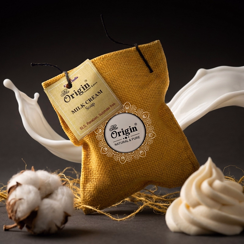 Milk Cream Handmade Organic Ayurvedic Soap 150g Herbal Bath Bar