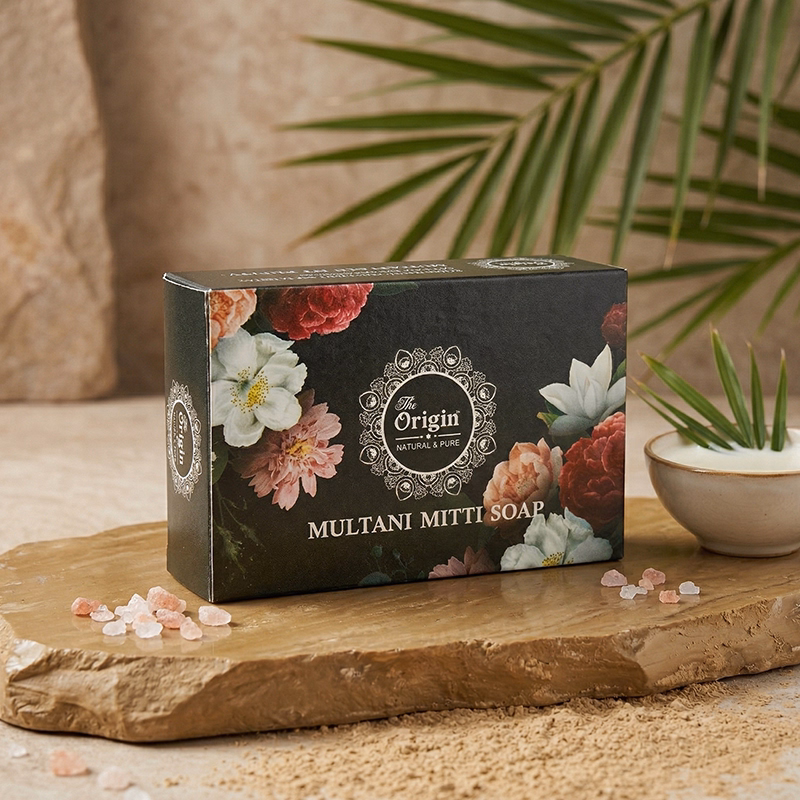 Multani Mitti Handmade Organic Ayurvedic Soap 100g Mineral Clay Bath Bar