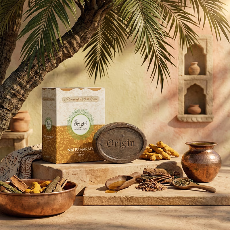 Nalpamaram Handmade Organic Ayurvedic Soap 125g Natural Bath Bar
