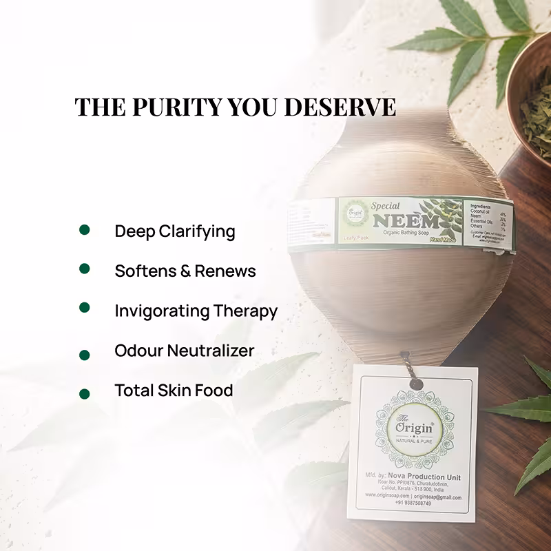 Neem Handmade Organic Ayurvedic Soap Herbal Bath Bar