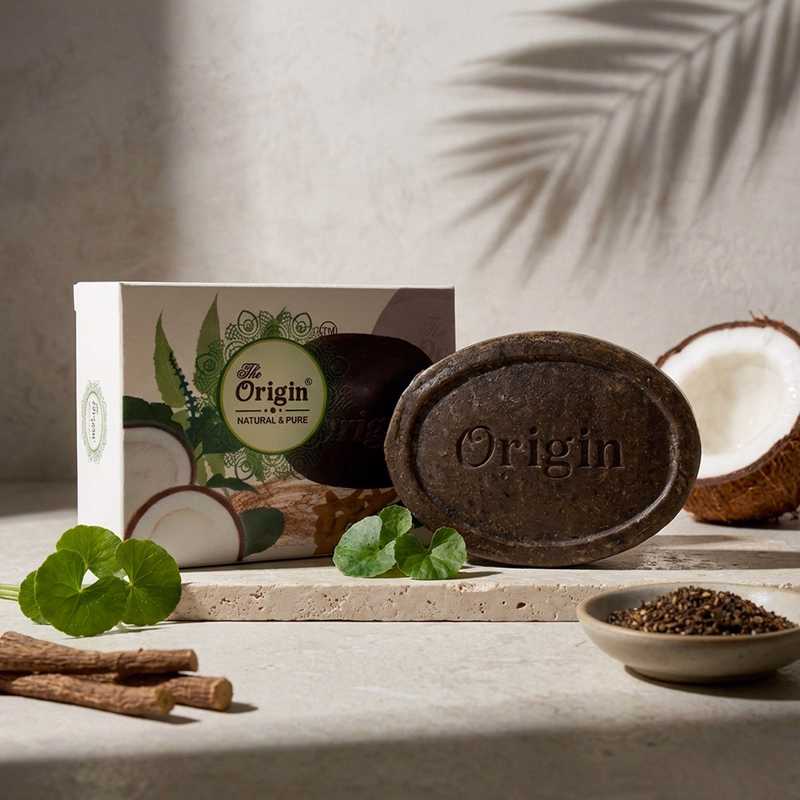 Origin Black Handmade Organic Ayurvedic Soap 125g Organic Bath Bar