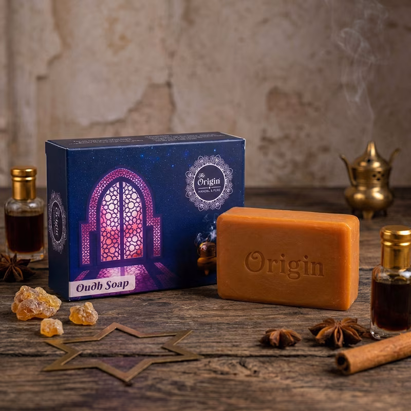 Oudh Soap Handmade Organic Ayurvedic Soap 100g Resin Bath Bar