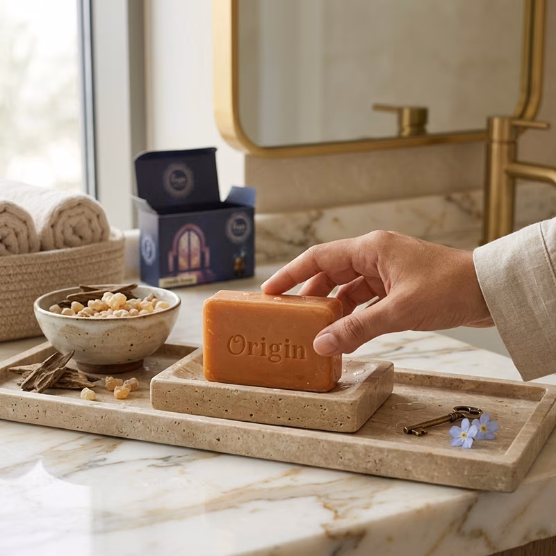 Oudh Soap Handmade Organic Ayurvedic Soap 100g Resin Bath Bar