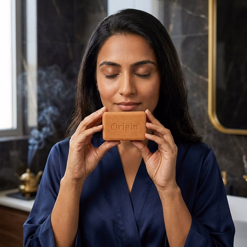 Oudh Soap Handmade Organic Ayurvedic Soap 100g Resin Bath Bar