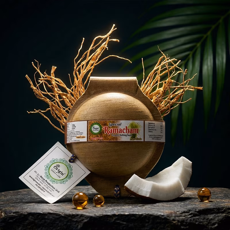 Ramacham Handmade Organic Ayurvedic Soap 100g Organic Bath Bar