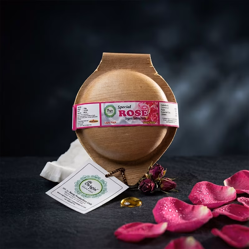 Rose Handmade Organic Ayurvedic Soap 100g Herbal Bath Bar