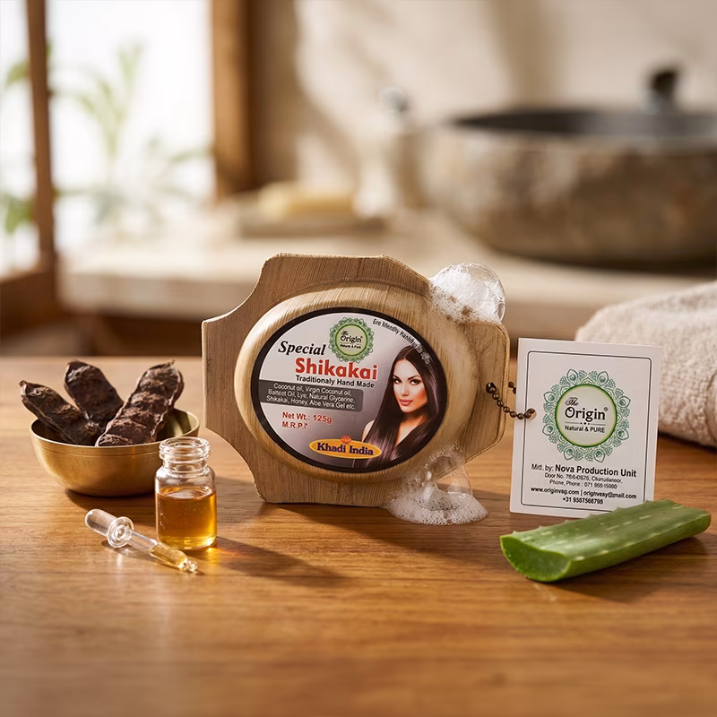 Shikakai Handmade Organic Ayurvedic Soap 125g Herbal Bath Bar